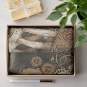 Papier Mousseline Crâne victorienne Steampunk (Cadeau)
