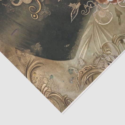 Papier Mousseline Crâne victorienne Steampunk (Détail)