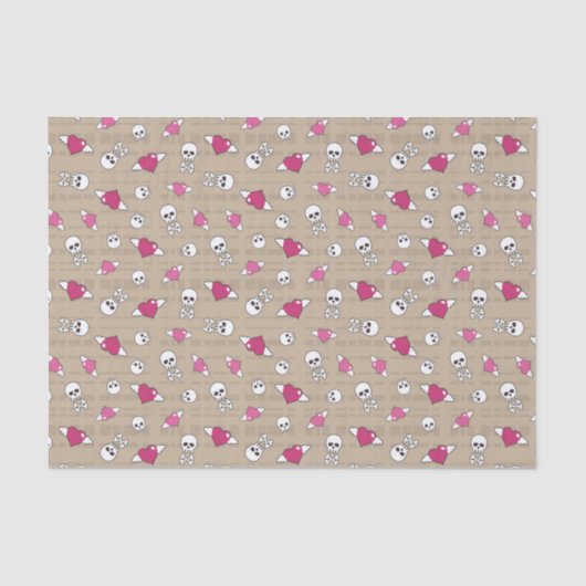 Papier Mousseline Crânes (Recto)