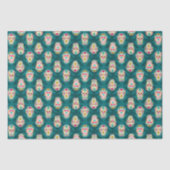 Papier Mousseline Crânes à sucre Dia De Los Muertos (Recto)