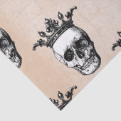 Papier Mousseline Crânes blancs couronnés sur la page de découpage d (Détail)