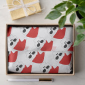 Papier Mousseline Crânes de Noël (Cadeau)