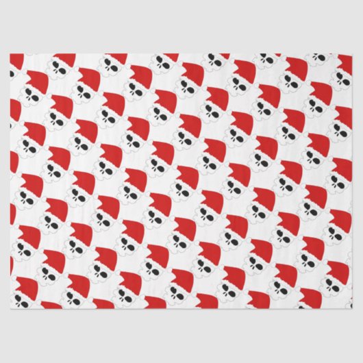 Papier Mousseline Crânes de Noël (Recto)