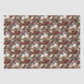 Papier Mousseline Crânes floraux Roses rouges Mariage gothique Hallo (Recto)