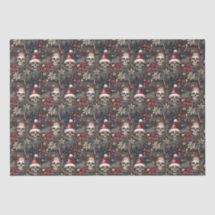 Papier Mousseline Crânes gothiques jolis à Noël