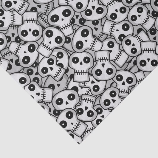 Papier Mousseline Crânes groupées (Détail)