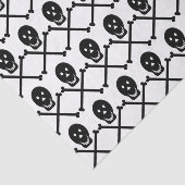 Papier Mousseline crânes heureux croisés 2 papier de tissu (Détail)