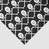 Papier Mousseline crânes heureux papier tissu osseux (Détail)