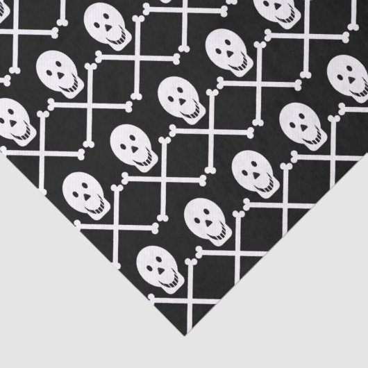 Papier Mousseline crânes heureux papier tissu osseux (Détail)