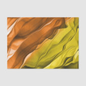 Papier Mousseline Cravate Abstraite couche teintée Orange Jaune (Recto)