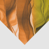 Papier Mousseline Cravate Abstraite couche teintée Orange Jaune (Détail)