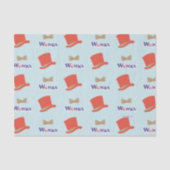 Papier Mousseline Cravate Wonka Top Hat & Bow (Recto)