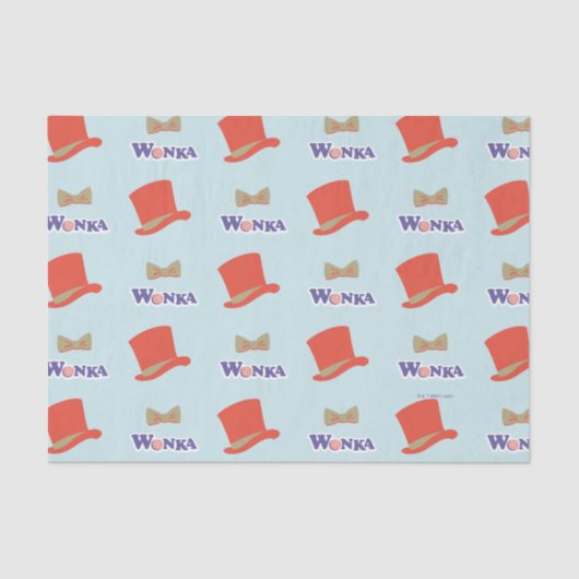 Papier Mousseline Cravate Wonka Top Hat & Bow (Recto)
