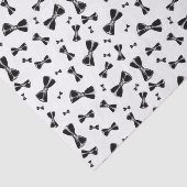 Papier Mousseline Cravates à arc noir (Détail)