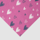 Papier Mousseline Crayon Coeur rose mignon Croquis Saint Valentin (Détail)