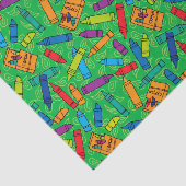 Papier Mousseline Crayons colorés (Détail)