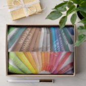 Papier Mousseline Crayons colorés de craie (Cadeau)