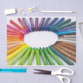 Papier Mousseline Crayons colorés de craie (Artisanat)