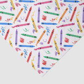 Papier Mousseline Crayons École Découpage (Détail)