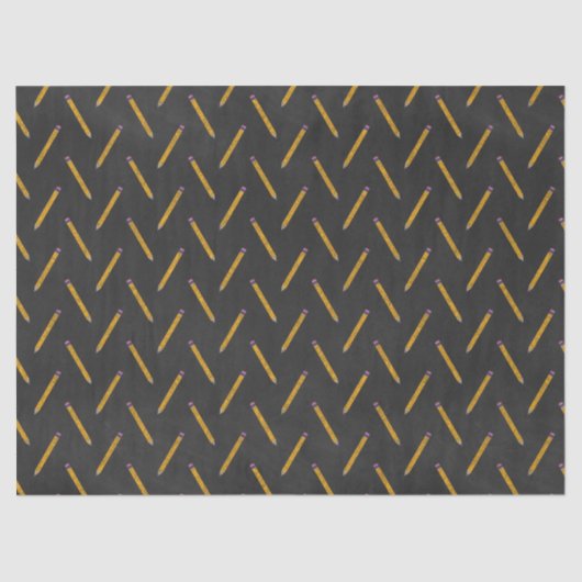 Papier Mousseline Crayons jaunes sur la page de découpage du tableau (Recto)