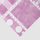 Papier Mousseline Crazy Quilt Dusty Pink Floral Pattern Decoupage (Détail)