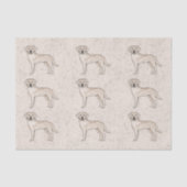 Papier Mousseline Cream Labrador Retriever Lab Chien Motif d'impress (Recto)