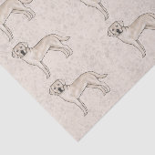 Papier Mousseline Cream Labrador Retriever Lab Chien Motif d'impress (Détail)