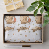 Papier Mousseline Create a cute horse wearing a tiny Christmas hat (Cadeau)