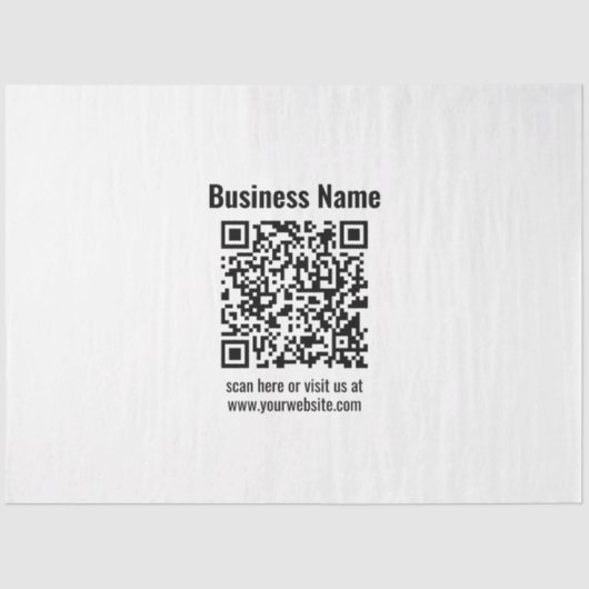 Papier Mousseline Create Your Own QR Code | Transperant (Recto)