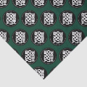 Papier Mousseline Create your own Repeating Logo Background Green (Détail)