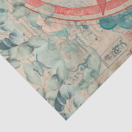 Papier Mousseline Création de découpage à thème japonais (Détail)