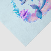 Papier Mousseline Créature Mer Dauphin Cute (Détail)