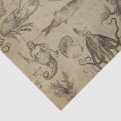 Papier Mousseline Créatures d'eau de sirène d'Imaginaire vintage (Détail)