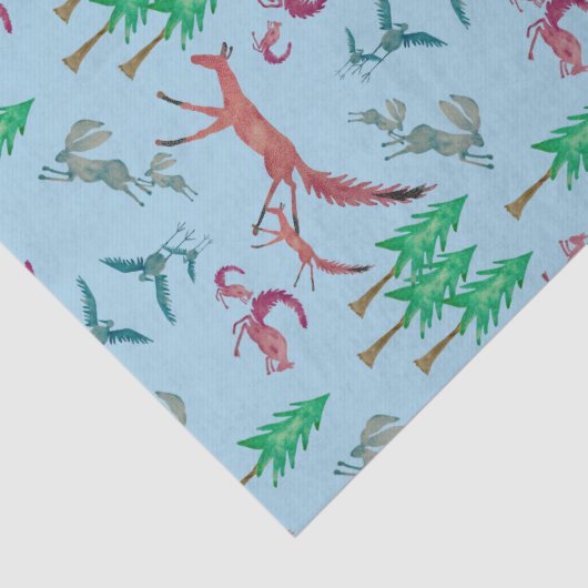 Papier Mousseline Créatures forestières (Détail)