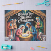 Papier Mousseline Crèche de Noël (Artisanat)