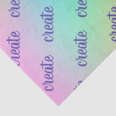 Papier Mousseline "Créer" Pastel Rainbow Gradient (Détail)