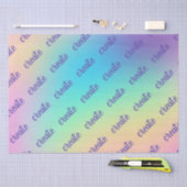 Papier Mousseline "Créer" Pastel Rainbow Gradient (Artisanat)