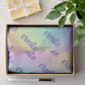 Papier Mousseline "Créer" Pastel Rainbow Gradient (Cadeau)