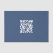 Papier Mousseline Créer un code QR analysable | Bleu de marine (Recto)