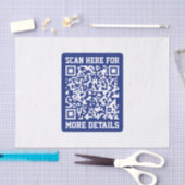 Papier Mousseline Créer un code QR analysable | Bleu marine (modifia (Artisanat)