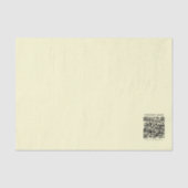 Papier Mousseline Créer un code QR | Jaune pâle (Recto)