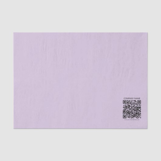 Papier Mousseline Créer un code QR | Violet lavande pâle (Recto)