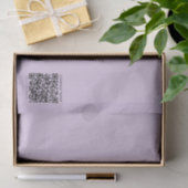 Papier Mousseline Créer un code QR | Violet lavande pâle (Cadeau)