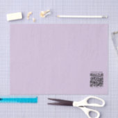 Papier Mousseline Créer un code QR | Violet lavande pâle (Artisanat)