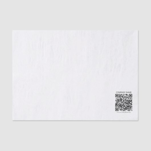 Papier Mousseline Créer votre propre code QR | Noir et blanc (Recto)