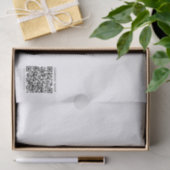 Papier Mousseline Créer votre propre code QR | Noir et blanc (Cadeau)