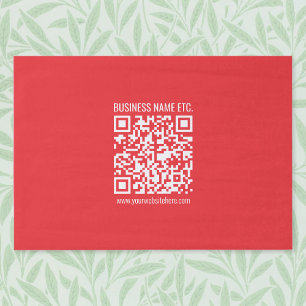 Papier Mousseline Créez instantanément votre propre code QR Rouge