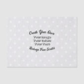 Papier Mousseline Créez votre propre (Recto)