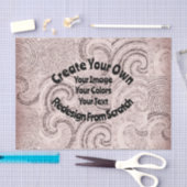 Papier Mousseline Créez votre propre conception personnalisée (Artisanat)