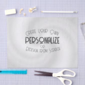 Papier Mousseline Créez Votre Propre Design Sur Mesure (Artisanat)